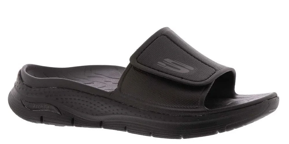 Skechers Arch Fit-Feeling Fresh Men's Slides Size 10 M Black
